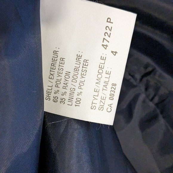 Vintage Small Navy Trench coat - Picture 6 of 6